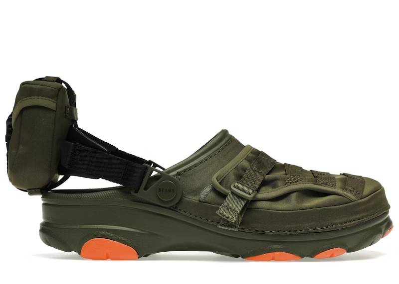 crocs bespoke classic all-terrain beams military olive – Crocs Slides Collection for All-Day Comfort