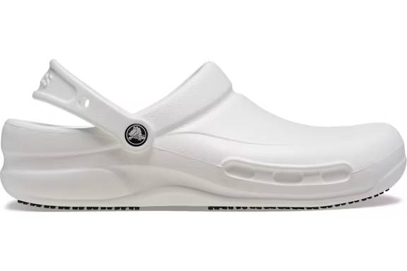 crocs bistro slip resistant work clog white – Crocs Slides Collection for All-Day Comfort