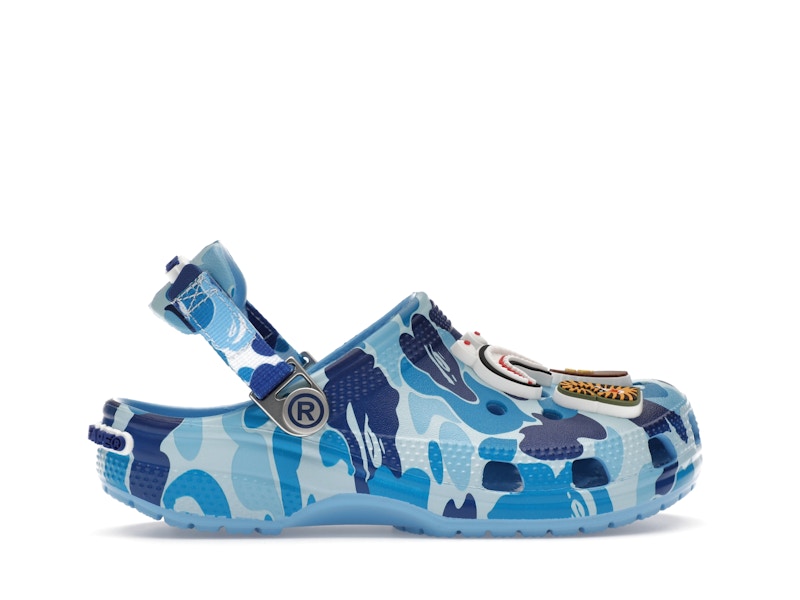 crocs classic clog a bathing ape abc camo blue kids – Crocs Slides Collection for All-Day Comfort