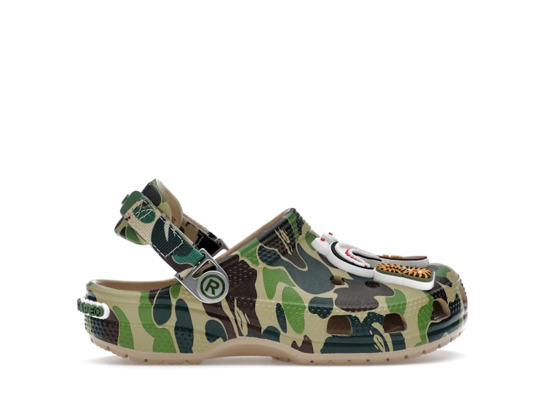 crocs classic clog a bathing ape abc camo green kids – Crocs Slides Collection for All-Day Comfort