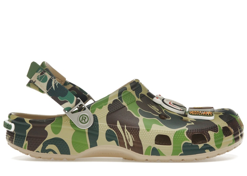 crocs classic clog a bathing ape abc camo green – Crocs Slides Collection for All-Day Comfort