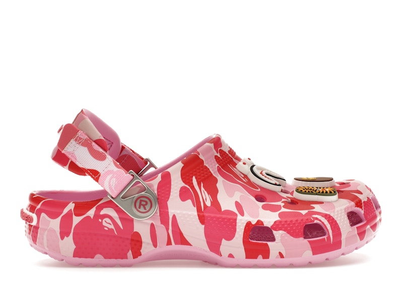 crocs classic clog a bathing ape abc camo pink kids – Crocs Slides Collection for All-Day Comfort