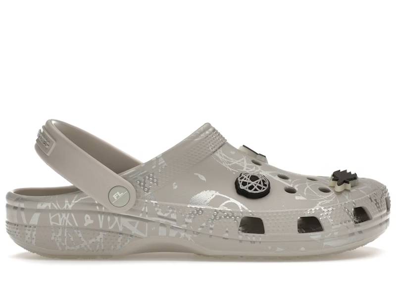 crocs classic clog futura laboratories pearl white – Crocs Slides Collection for All-Day Comfort