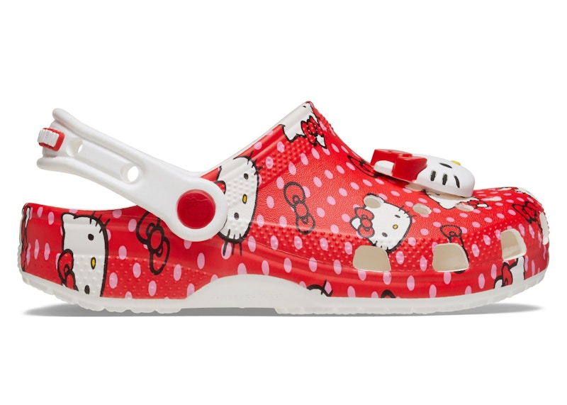 crocs classic clog hello kitty red polka dots kids – Crocs Slides Collection for All-Day Comfort