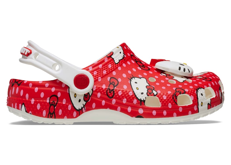 crocs classic clog hello kitty red polka dots td – Crocs Slides Collection for All-Day Comfort