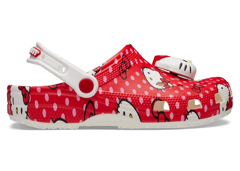 crocs classic clog hello kitty red polka dots – Crocs Slides Collection for All-Day Comfort