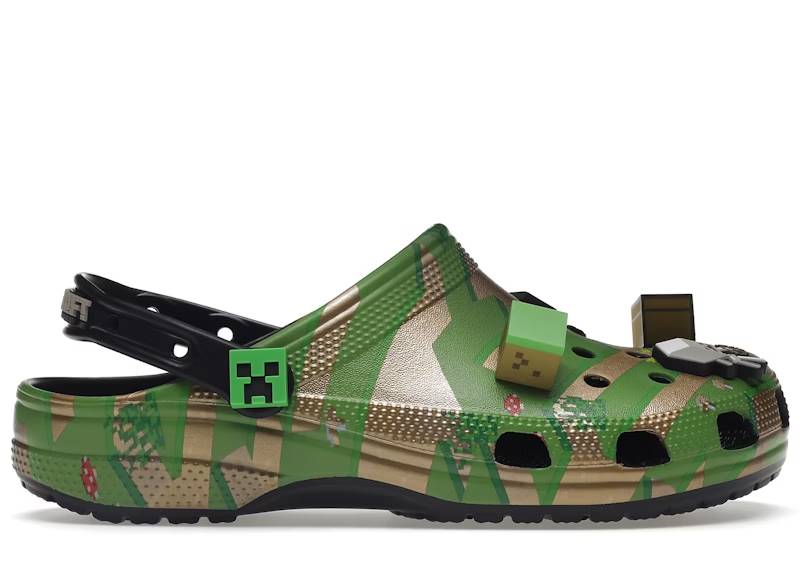 crocs classic clog minecraft grass block – Crocs Slides Collection for All-Day Comfort