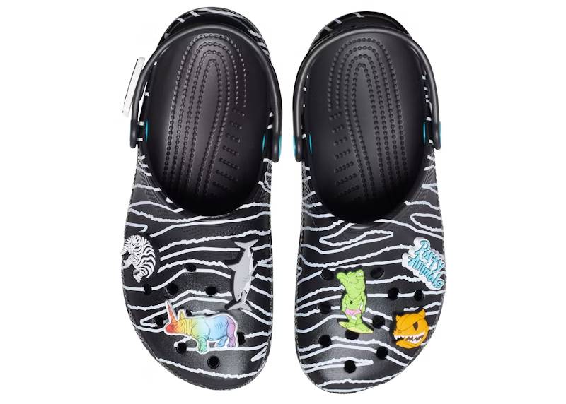 crocs classic clog ron english party animals zebra black – Crocs Slides Collection for All-Day Comfort