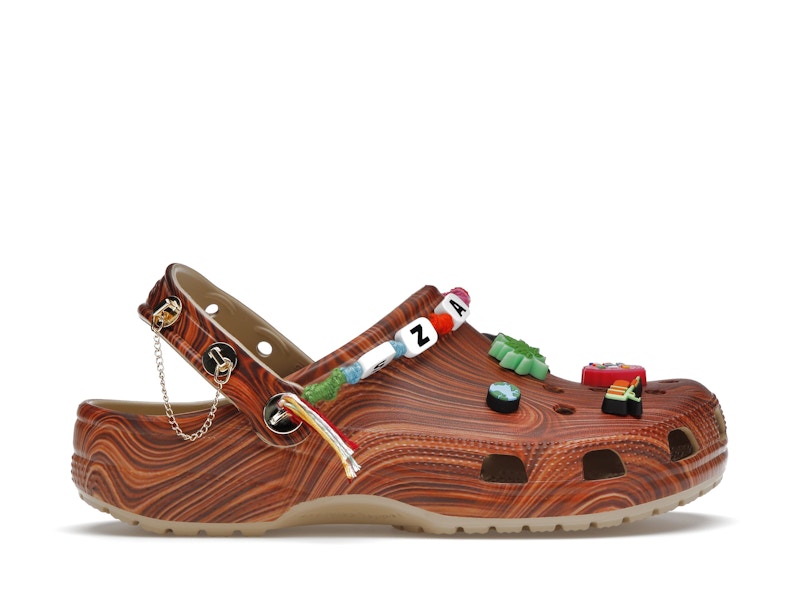 crocs classic clog sza wood grain – Crocs Slides Collection for All-Day Comfort