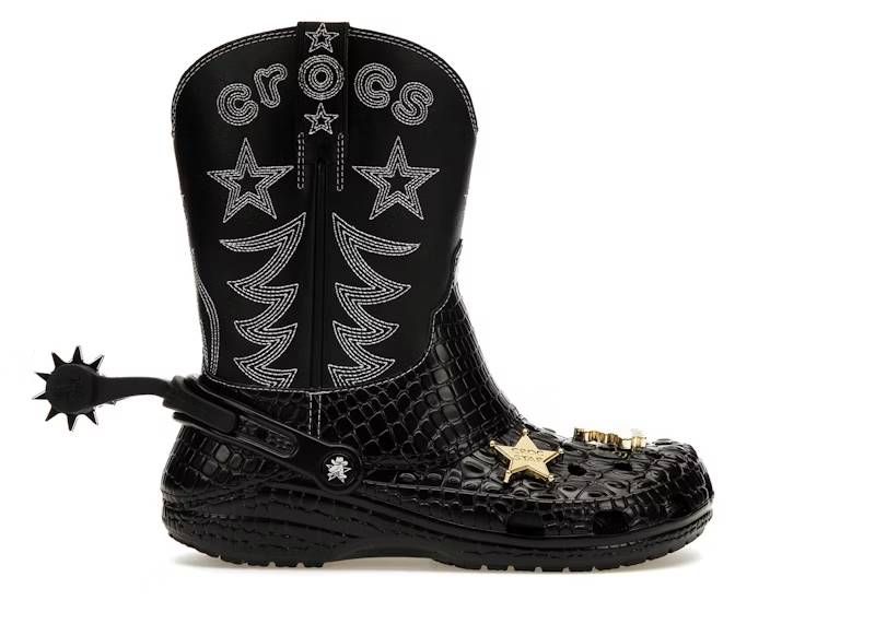 crocs classic cowboy boot black – Crocs Slides Collection for All-Day Comfort