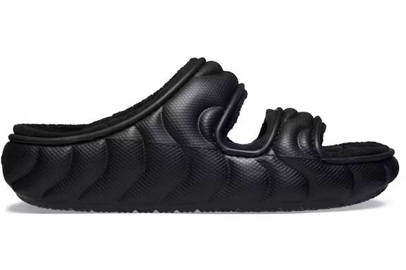 crocs classic cozzzy overpuff sandal black – Crocs Slides Collection for All-Day Comfort