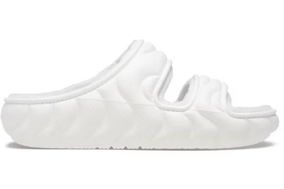 crocs classic cozzzy overpuff sandal white – Crocs Slides Collection for All-Day Comfort