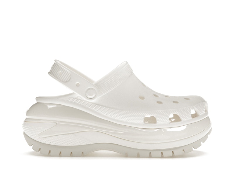 crocs classic mega crush clog white – Crocs Slides Collection for All-Day Comfort