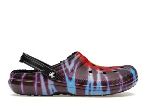 crocs classic tie-dye lined clog multi black – Crocs Slides Collection for All-Day Comfort
