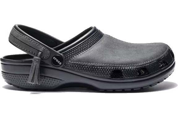 crocs leather clog journal standard charcoal – Crocs Slides Collection for All-Day Comfort