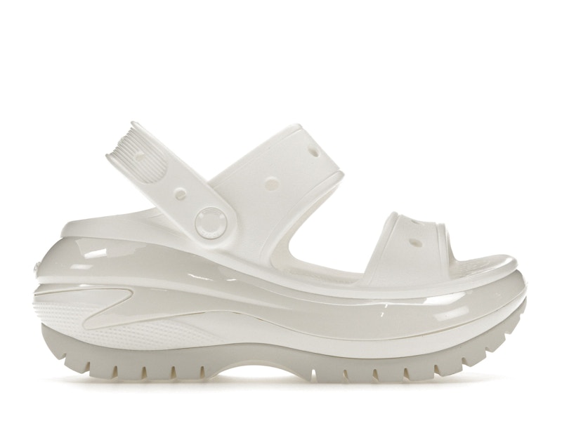crocs mega crush sandal white – Crocs Slides Collection for All-Day Comfort