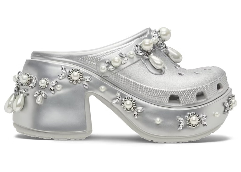 crocs siren clog simone rocha spiked silver – Crocs Slides Collection for All-Day Comfort